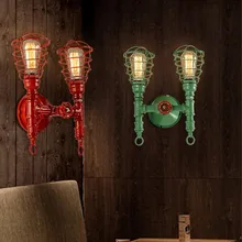 Американский стиль лофт промышленная водопроводная труба лампа винтажная настенная лампа для дома прикроватная Эдисона бра для внутреннего освещения Arandela