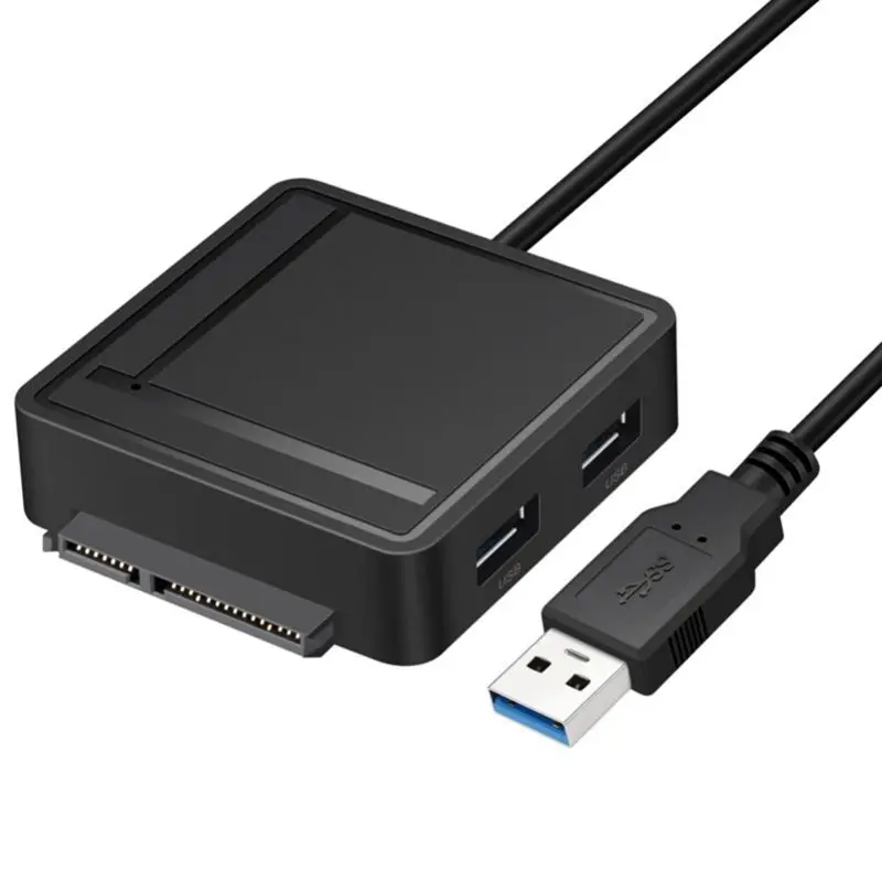 Универсальный USB 3,0 на SATA адаптер TF SD кард-ридер USB 3,0 концентратор 2 порта конвертеры 22pin жесткий диск кабель для 2,5/3,5 HDD SSD