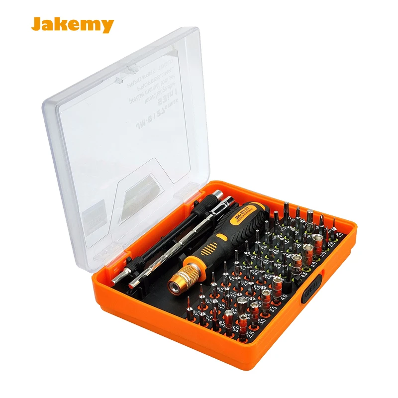 

Mobile phone repair tool 54 in 1 Jakemy JM-8127 Screwdriver Set with toolbox for iphone PC laptop repair tool kit screw driver