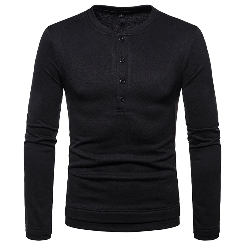 Мужские футболки на пуговицах с принтом Henry Camiseta Hombre 2018 новая зимняя бархатная