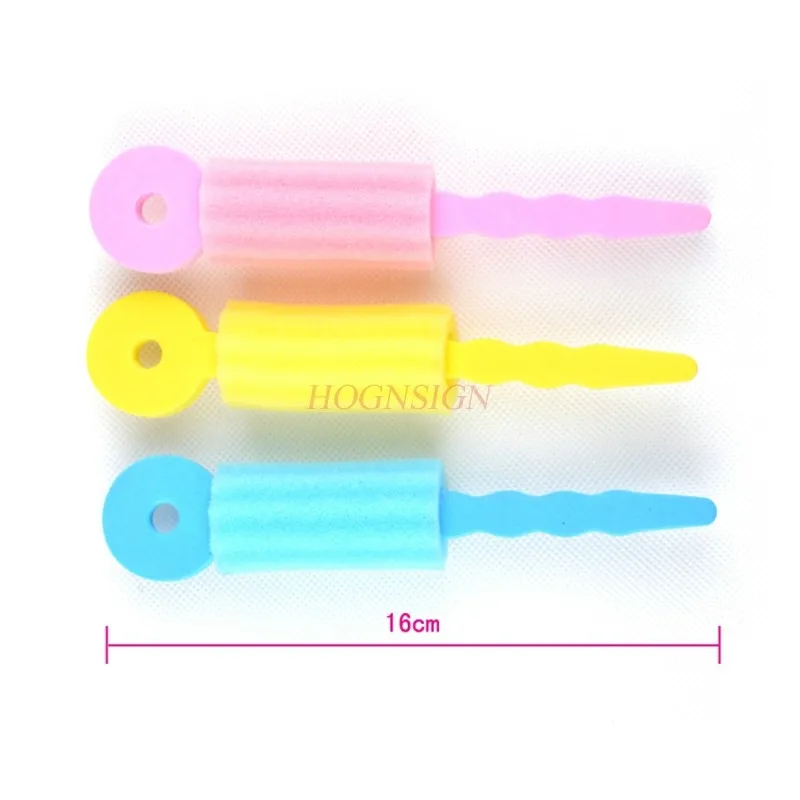 9 Pcs 머리 스폰지 경기자 배 꽃 큰 롤 잠자는 숲 속의 아름다움 곱슬 머리 바 헤어 컬링 도구 판매를 다치게하지 마십시오