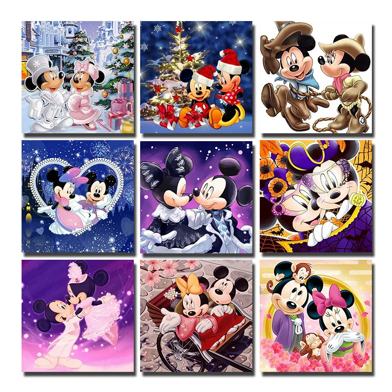 

5D Diamond Mosaic Cartoon Mouse Diamond Embroidery Needlework Kit Full Round/ Square Diy Diamond Painting Cross Stitch 268