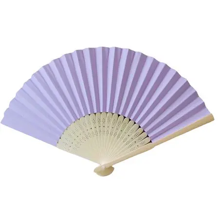 Персонализированная гравировка на бумаге ручной вентилятор складной винтажный бумажный вентилятор Свадебные сувениры подарок для детского душа свадебное украшение ручной складной вентилятор - Цвет: Light purple