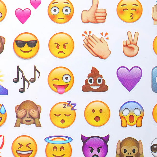 4Sheets Popular Memo Pad Emoji Stickers Cartoon Phone Instagram Twitter