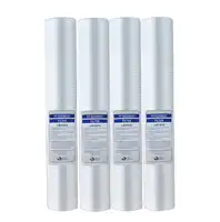4pcs 20" Water Purifier 20 Inch 5 Micron Sediment Water Filter Cartridge PP Cotton Filter Water Filter System