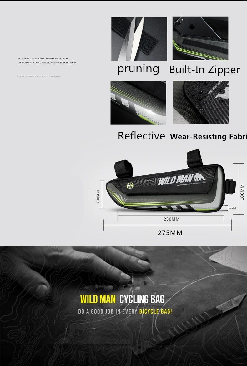 Clearance New Bike Triangle Bag Tools Bag Large Capacity Wear-Resisting Rainproof Cycling MTB Road Bicycle Front Frame Top Tube Bag z4 4 Clearance New Bike Triangle Bag Tools Bag Large Capacity Wear-Resisting Rainproof Cycling MTB Road Bicycle Front Frame Top Tube Bag z4 4