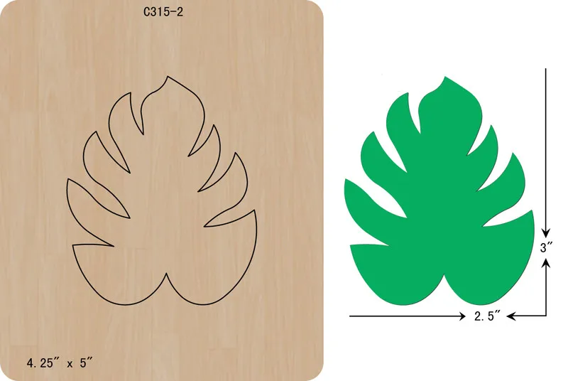 

New Leaf Wooden die Scrapbooking C-315-2 Cutting Dies