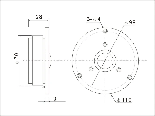 2 шт. Kasun CT 2101 4 дюйма черный с шелковой купольной мембраной динамик алюминиевая