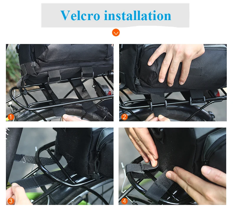 Clearance ROSWHEEL 10L Cycling Bike Carbon Fiber Leather Bicycle Rear Rack Seat Pannier Bag Pouch rear rack cargo bag 5 Clearance ROSWHEEL 10L Cycling Bike Carbon Fiber Leather Bicycle Rear Rack Seat Pannier Bag Pouch rear rack cargo bag 5