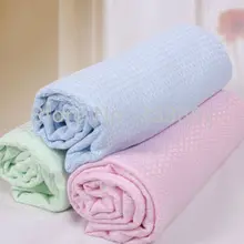 [Sigzagor] Детское бамбуковое волокно, мягкие одеяла, одноцветные, 3 цвета, синий, розовый, зеленый, летнее одеяло для детей/новорожденных/детей 120x100 см