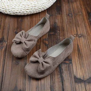 

2019 new soft bottom wild scoop shoes tendon soft bottom flat women's shoes