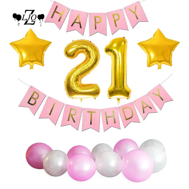 zljq girl 1st 2nd 3rd 10th 18th 21st 30th birthday decorations 1st birthday banner