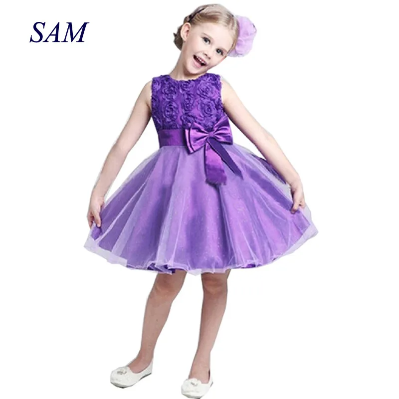 Princess Flower Girl Dress Summer Tutu Wedding Birthday Party Dresses For Girls Children's Costume Teenager Prom Designs | Детская