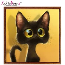 

100% DIY 5D Diamond Mosaic Cartoon Cats Handmade Diamond Painting Cross Stitch Kits Diamond Embroidery Patterns Rhinestones Arts