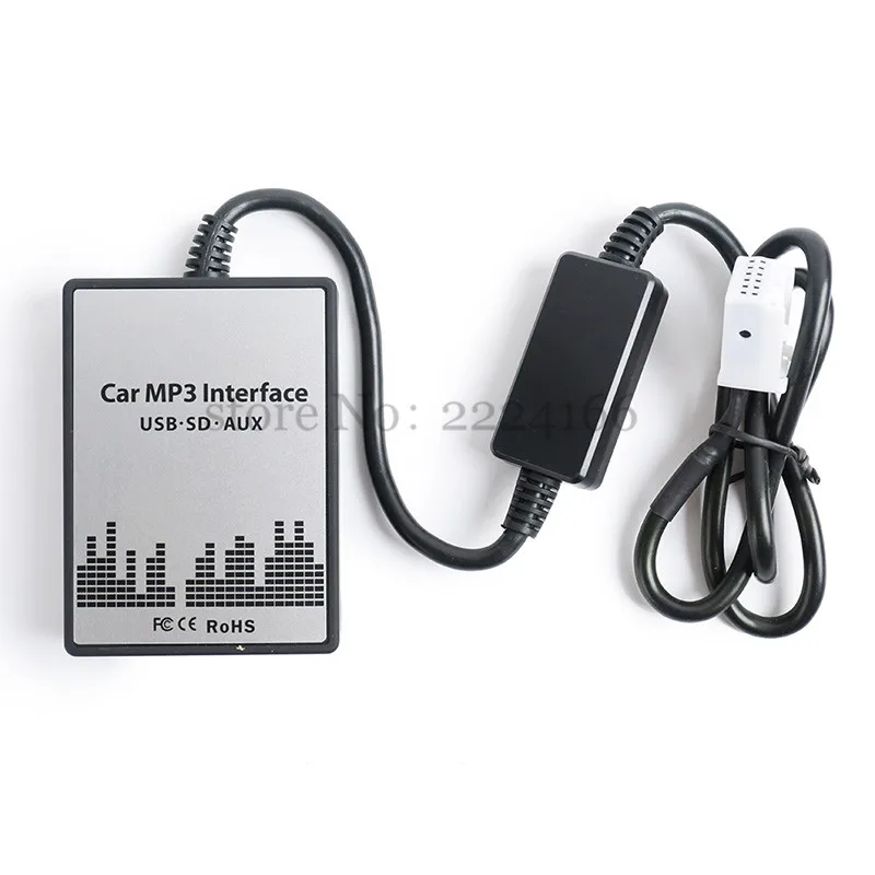 USB SD AUX автомобильное зарядное устройство MP3 музыкальный плеер адаптер CD машина