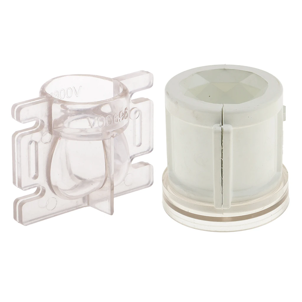 2 Pieces Plastic Mixed Shapes Candles Making Molds Mould For DIY Candle Making Craft Supplies- Love Heart /Diamond Cylinder