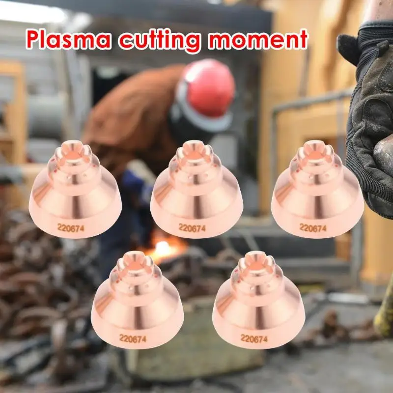 5pcs Plasma Torch Shield Cap for Thermal Dynamics Welding Machine Parts 0.2-0.8Mpa Consumables Welding Soldering Tools