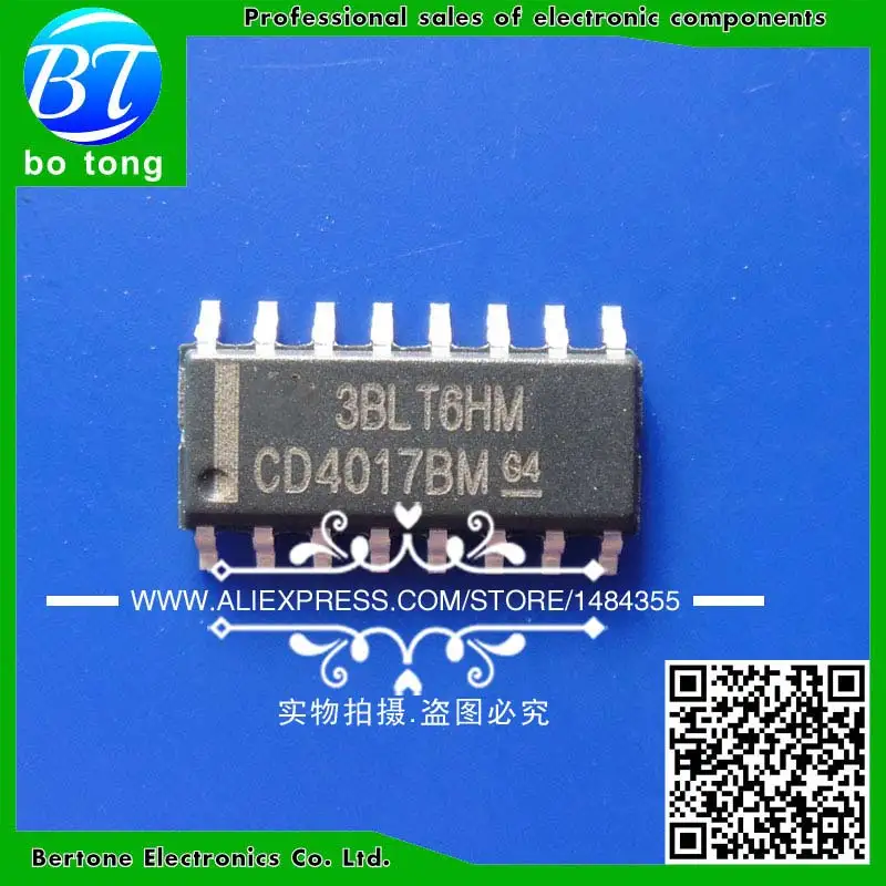 

200PCS CD4017BM SOP16 CD4017 SOP CD4017BM96 SMD new and original IC