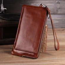 Cobbler Legend 13 Card Holder Genuine Leather Wallets Long Purse Men Oil Wax Retro High Capacity Wallet Male Clutch Men 2019 New Cobbler Legend 13 Card Holder Genuine Leather Wallets Long Purse Men Oil Wax Retro High Capacity Wallet Male Clutch Men 2019 New