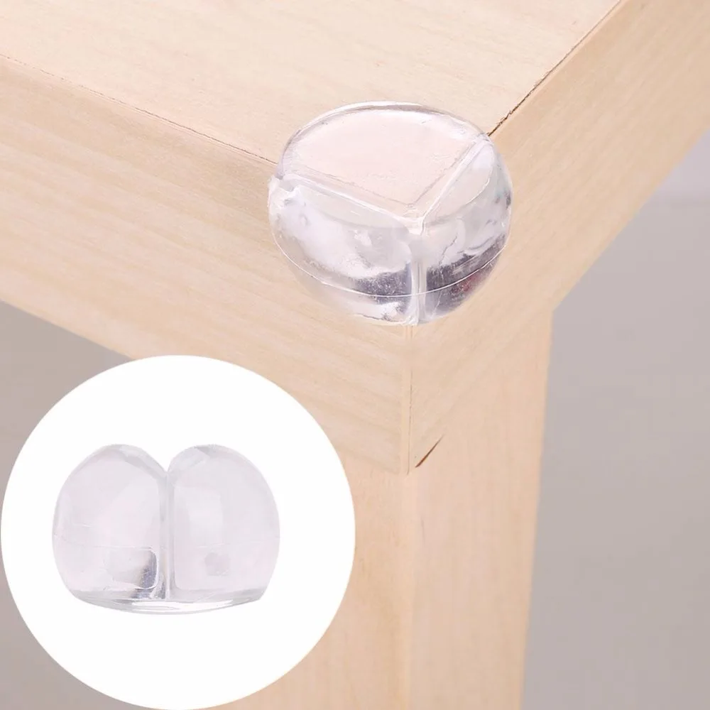 

giantree 10 pics Transparent PVC Kids Safety Corner Protect Anti-Crash Protector Table Desk Corner Protective Cover for kid safe