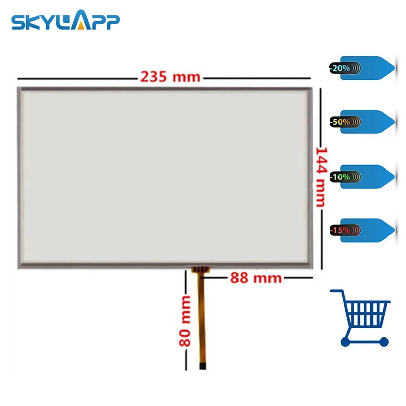 Skylarpu новый 10 2 дюймов для 235 мм * 145 235*145 емкостный сенсорный экран дигитайзер