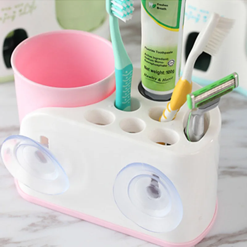 New arrive Creative Wash Cup Bathroom Accessories Automatic Squeezer Toothbrush Holder Wash Gargle Suit Toothpaste Dispenser