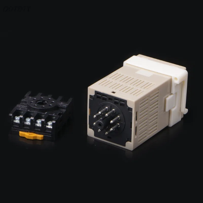 OOTDTY AC/DC 12 V/24 V многофункциональный цифровой таймер реле задержки включения 8 шпильки SPDT DH48S-S повторный цикл
