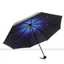 Paraguas de protección solar Anti uv, sombrilla plegable 3D con diseño de flores, flores, sol y lluvia, color azul cielo 3, ideal para regalo de fiesta, 50 unidades