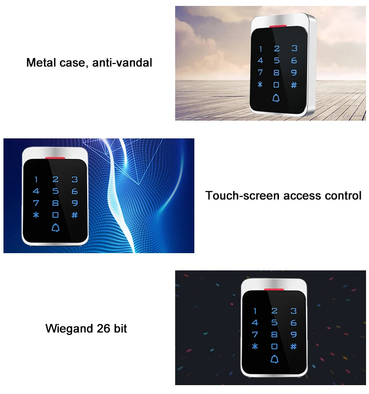 Waterproof Metal RFID 125KHz Stand Alone Acces Control System Digital Keypad with Touch Screen Panel - Famidy.com