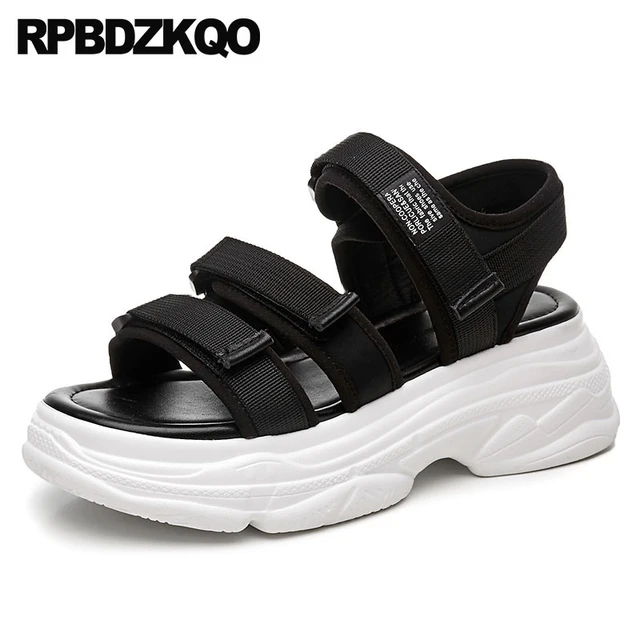 Black Straps Strappy High Top Mens Sneakers Shoes Boots