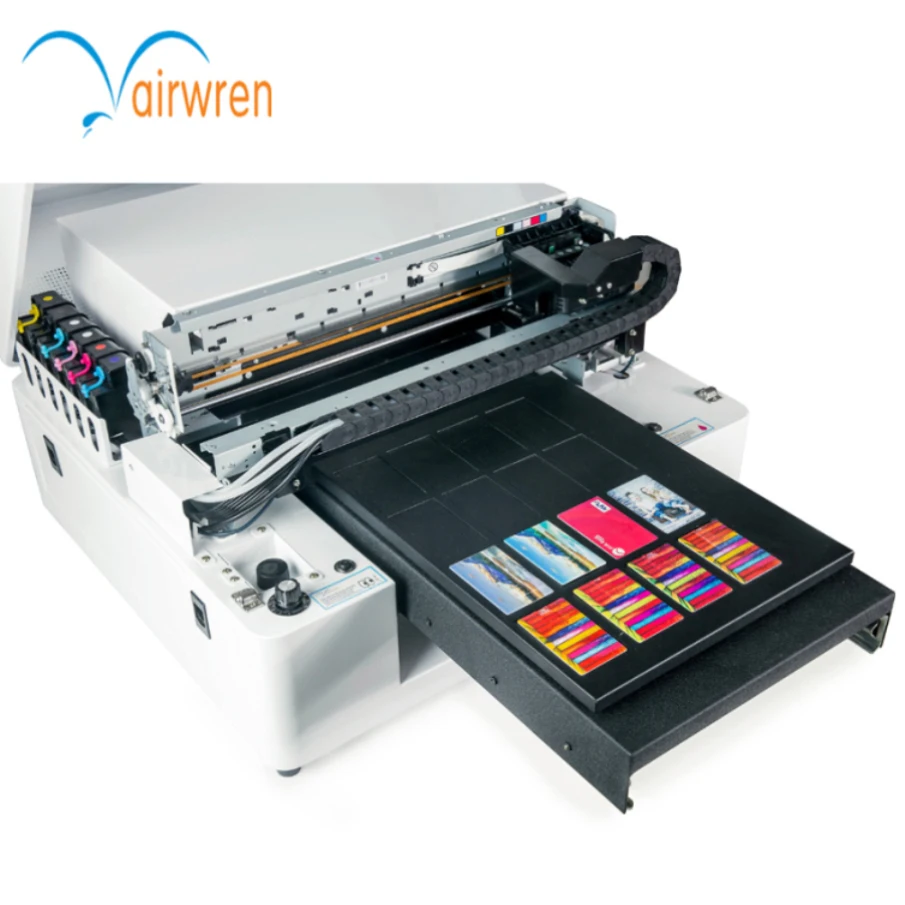 

A3 UV LED Flatbed Printer Directly to Black Phone Cover UV Printing Machine with White Ink For Pen Ball Logo Business Card