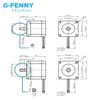 NEMA 23 CNC Stepper motor 57x82mm 3A 2.2N.m D=8mm 6.35mm 315Oz-in Nema23 CNC Router Engraving milling  machine 3D printer ► Photo 2/6