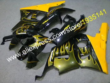 

For Honda CBR400RR NC29 Body Kit 1990-1998 CBR400 CBR 400 RR 90-98 Yellow Black Aftermarket Sports Motorcycle Fairings