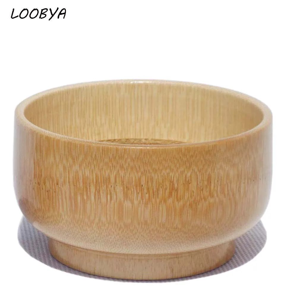 

Handmade Bamboo Shaving Soap Bowls Beard Brush Cream Cup