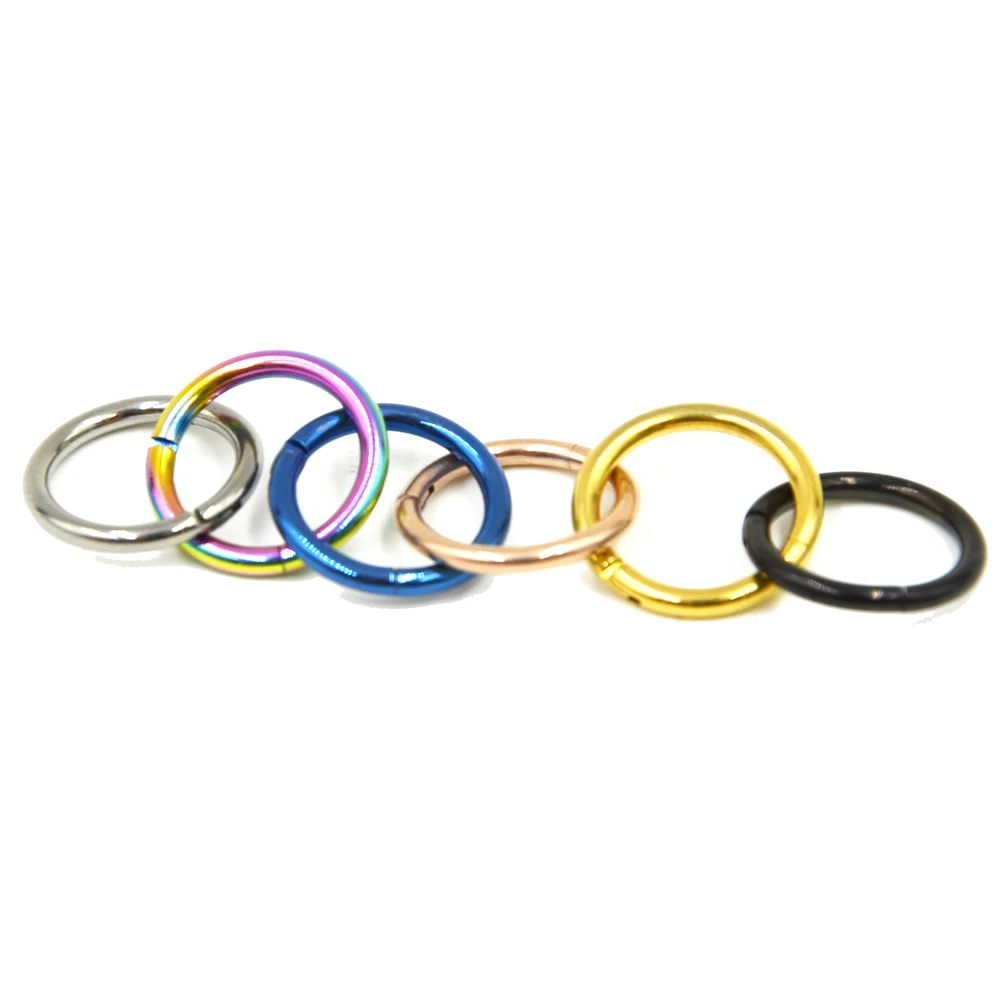 Кольцо для пирсинга носа кольцо и ушной хрящ|g23 titanium|hinged segment ringsegment ring |
