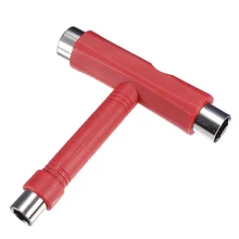 NEW ARRIVAL Red Roller Skate Skateboard Scooter Longboard 5-Way T Skate Board ATB Tool+Allen Key