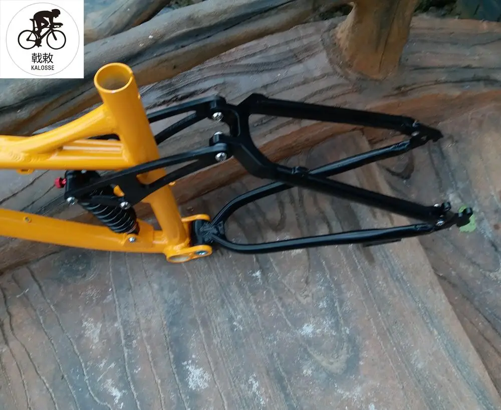 Best Kalosse adults  mountain  bicycle frame  27.5X17 inch soft-tail  190mm travel  27.5er mountain  bike frame 3
