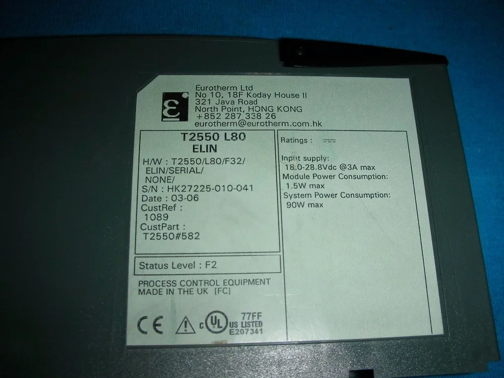 1 шт. б/у Eurotherm T2550/L80/F32