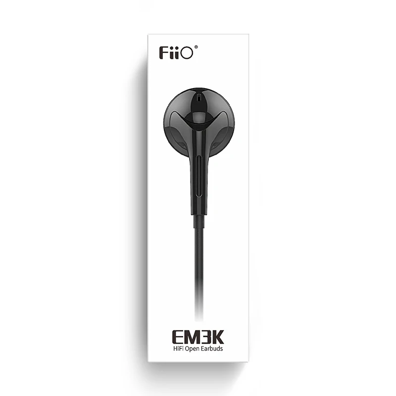 FiiO Динамические диски наушники открытые наушники EM3K без микрофона для mp3 ipod или EM3S с микрофоном для HUAWEI/XIAOMI/iPhone L - Цвет: EM3K without mic