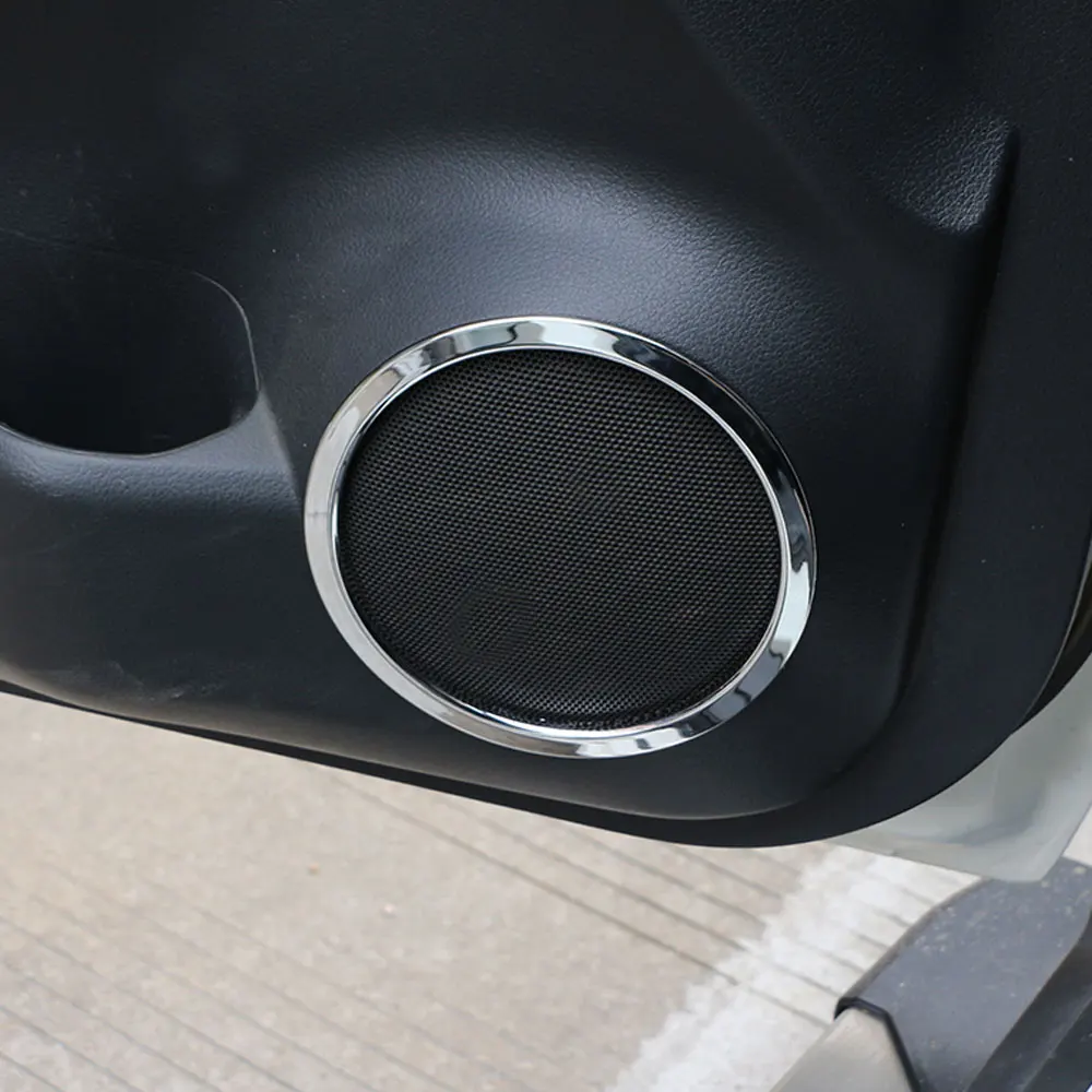 Jameo Auto font b Car b font Door Speaker Ring Cover Speaker Decoration Trim Sticker for