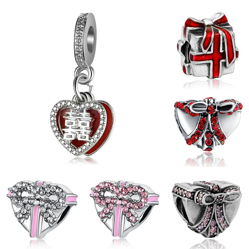 Fit charms plata de ley 925 браслет Ювелирная бижутерия с кристаллом Шарм горка Pendantss Морская звезда бусины в античном стиле DGB458