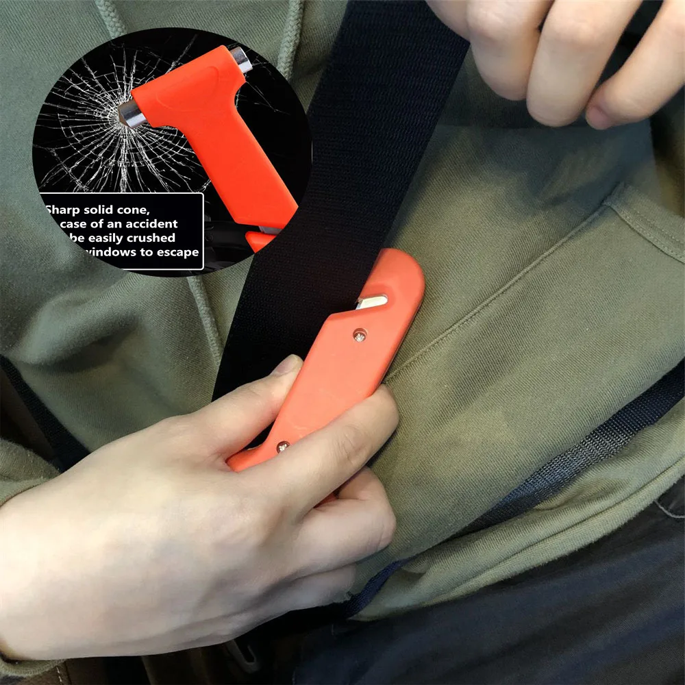

Multi-function Two-in-one Car Safety Hammer Lifesaving Hammer Escape Hammer Broken Window Artifact Hand Tools