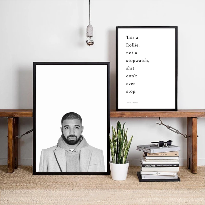 Drake Hip Hop Canvas Art Poster Home Decoration