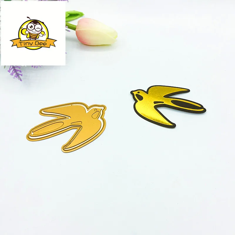 

Swallow Bird HOT FOIL PLATE Metal Cutting Dies Scrapbooking for Card Making Photo Album Embossing Craft Dies New 2019 Die Cut