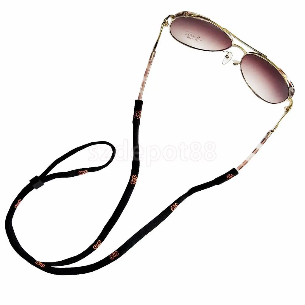 Black Adjustable Eyeglass Holder Sunglass Eyewear Cord Neck Strap 70cm