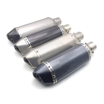 

51mm Inlet Universal motorcycle exhaust scape moto muffler Pipe with DB killer FOR benelli trk502 suzuki gs 500 xmax honda xr250