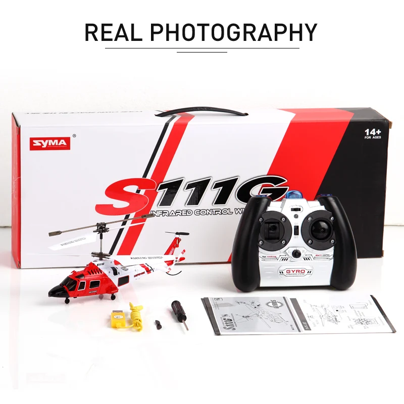 

SYMA RC drone S111G 3.5CH Mini RC helicopter Drone Simulation Army RC Helicopters Coast Guard Choppers Military Toys for Baby