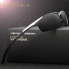 VEITHDIA gafas de sol polarizadas para hombre, anteojos de sol masculinas de marca de diseñador, Estilo Vintage, 6592