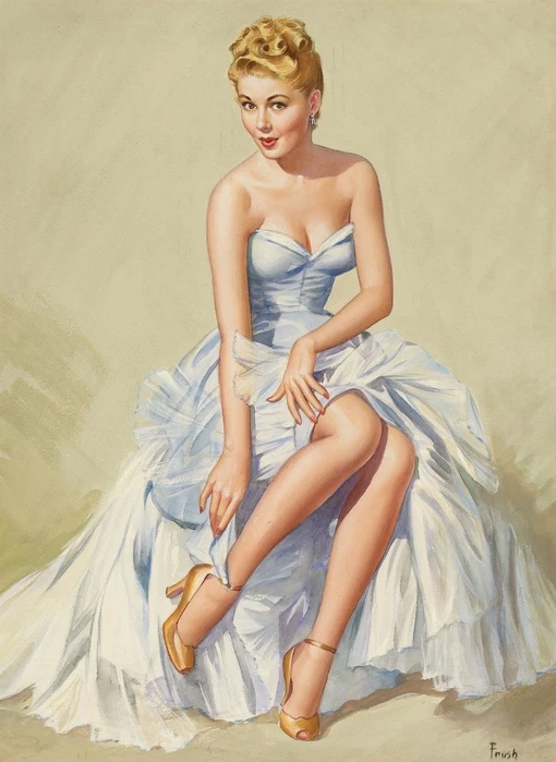 Постерные магниты винтажный Pin up Девушка прямоугольные для холодильника стикер