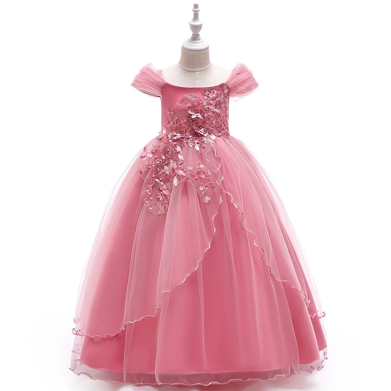 Коллекция года, платье для девочек элегантное праздничное платье принцессы для подружки невесты Детские платья для девочек, свадебное платье, детская одежда для детей возрастом 4, 6, 8, 10, 14 лет